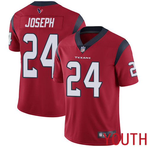 Houston Texans Limited Red Youth Johnathan Joseph Alternate Jersey NFL Football #24 Vapor Untouchable->youth nfl jersey->Youth Jersey